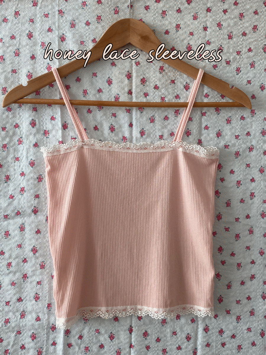 (BEST! / 재입고!💕) [Innerwear] Honey lace sleeveless / 4 colors