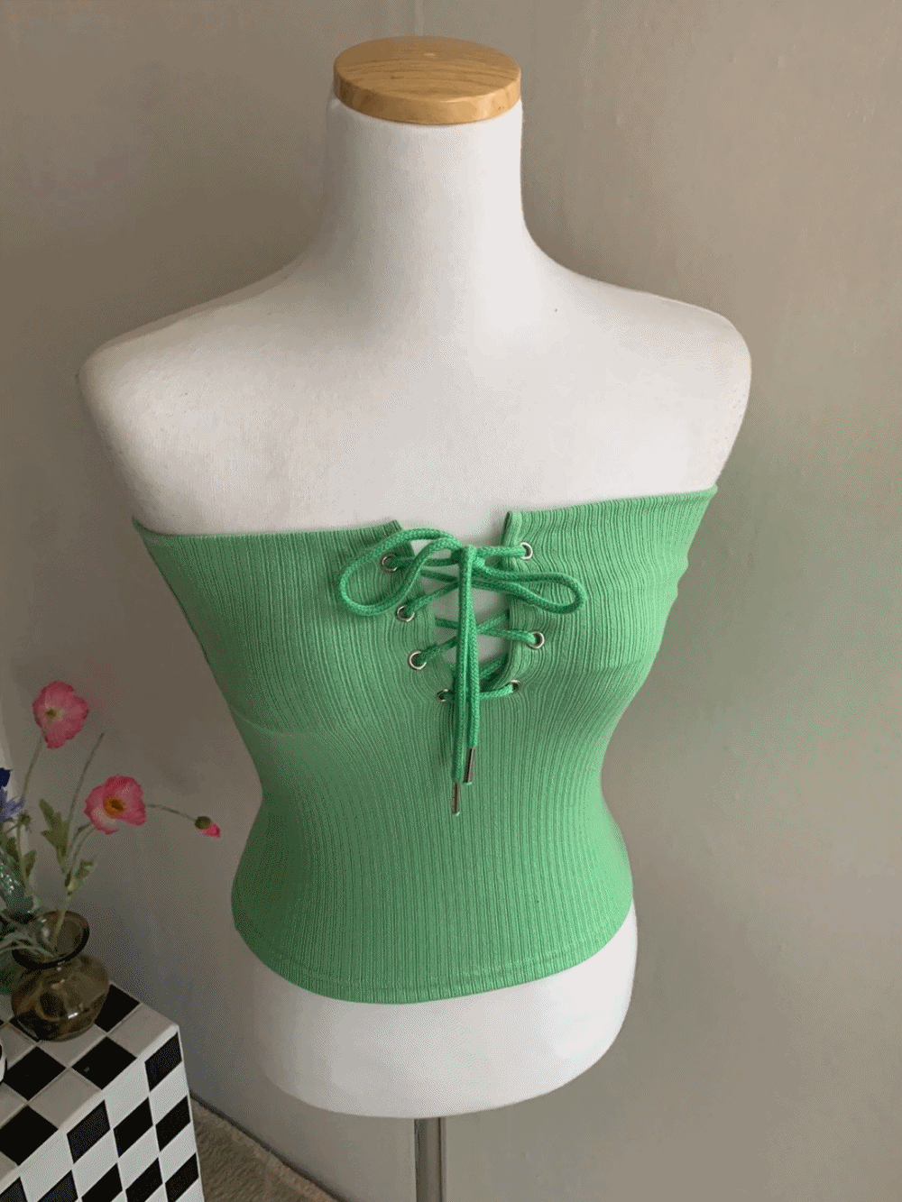[Top/ Innerwear] Flanne corset top / 3 colors
