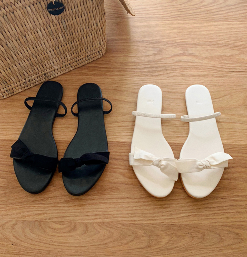 [Shoese] Mini Ribbon Sandal(2color)